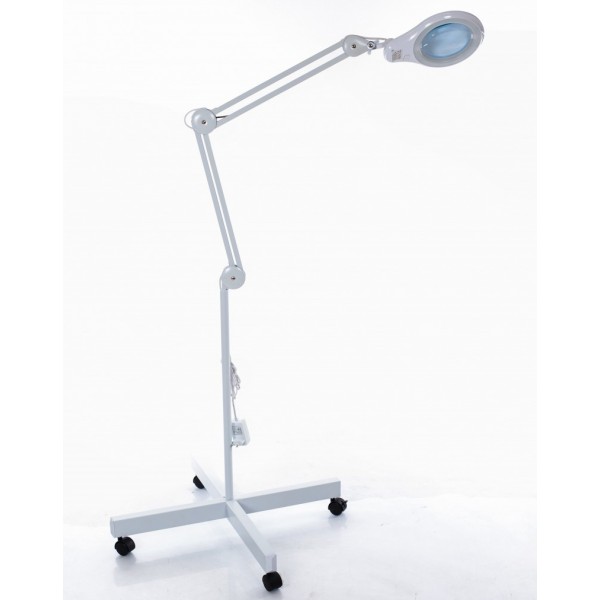 Επαγγελματική Λάμπα LED-5D Αισθητικής - TATTOO - Δερματολογίας Τροχήλατη με Μεγεθυντικό Φακό